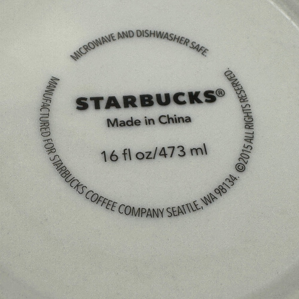 Starbucks Singapore Global Icon Series Coffee Mug 16oz Red Cream Skyline 2015 - Picture 16 of 16